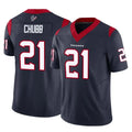 Custom #21 Navy HOU Football Shirt Top