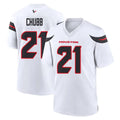 Custom #21 White HOU Football Shirt Top