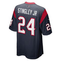 Custom #24 Navy HOU Football Shirt Top