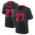 Custom #27 Navy HOU Football Shirt Top