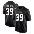 Custom #39 Black HOU Football Shirt Top