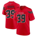 Custom #39 Red HOU Football Shirt Top