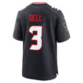 Custom #3 Navy HOU Football Shirt Top