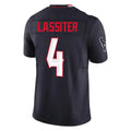 Custom #4 Navy HOU Football Shirt Top