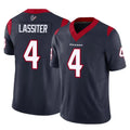 Custom #4 Navy HOU Football Shirt Top