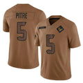 Custom #5 Brown HOU Football Shirt Top