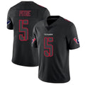 Custom #5 Black HOU Football Shirt Top