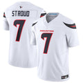 Custom #7 White HOU Football Shirt Top