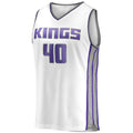 S.Kings #40 Harrison Barnes Supporters Branded Fast Break Player Replica Jersey Association Edition White Stitched American Basketball Jersey
