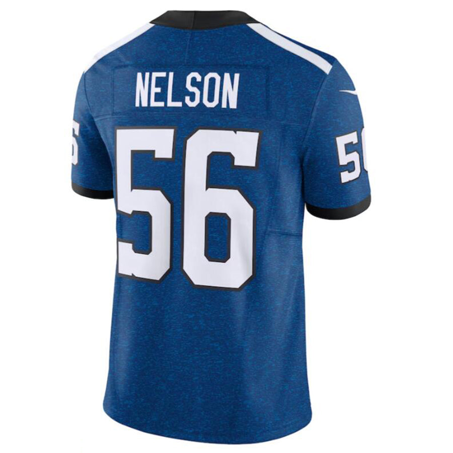 Custom #56 Blue IND Football Shirt Top