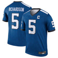 Custom #5 Royal IND Football Shirt Top