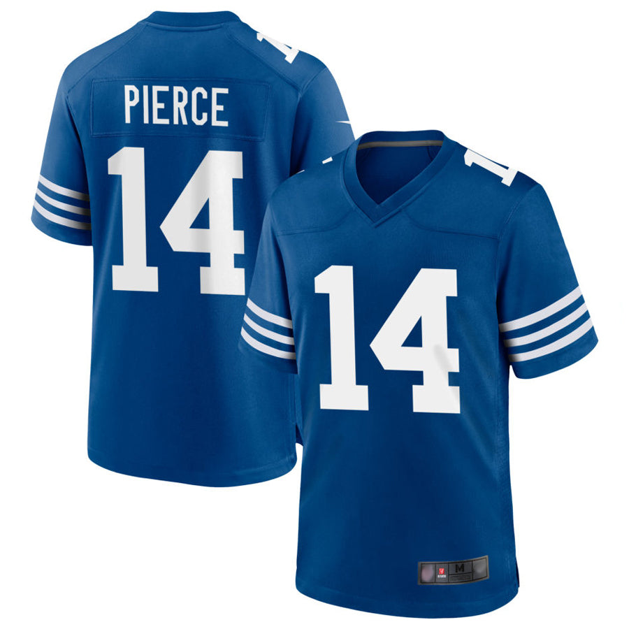 Custom #14 Royal IND Football Shirt Top