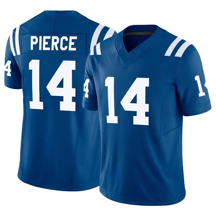 Custom #14 Royal IND Football Shirt Top