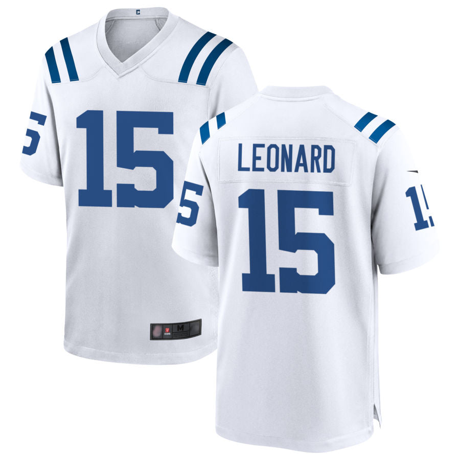 Custom #15 White IND Football Shirt Top