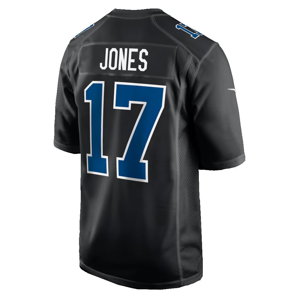 Custom #17 Carbon Black IND Football Shirt Top