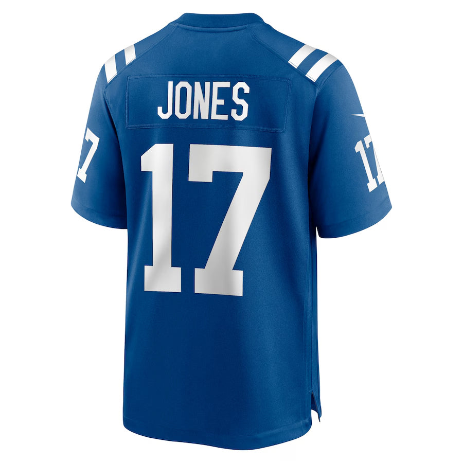 Custom #17 Royal IND Football Shirt Top