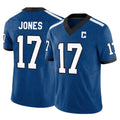 Custom #17 Royal IND Football Shirt Top