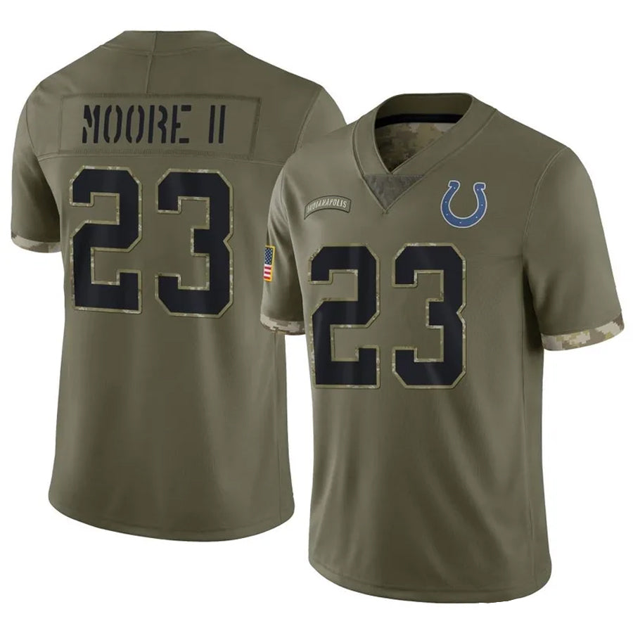 Custom #23 Olive IND Football Shirt Top