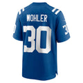 Custom #30 Royal IND Football Shirt Top