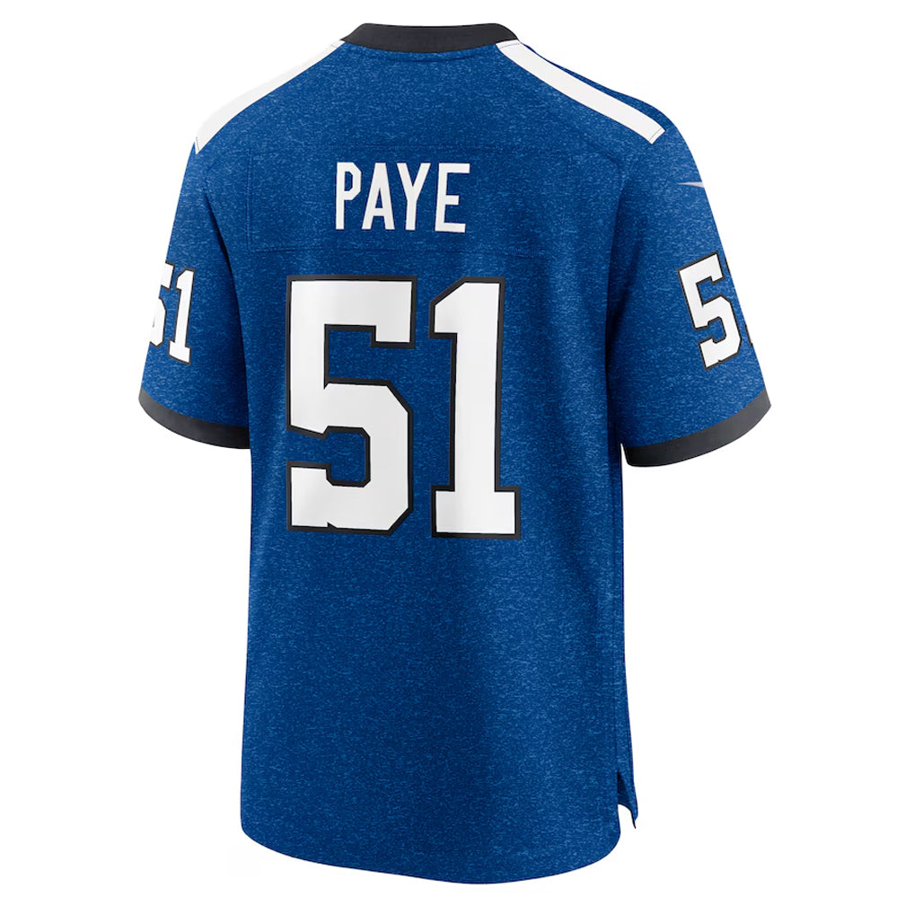 Custom #51 Royal IND Football Shirt Top