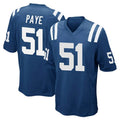 Custom #51 Royal IND Football Shirt Top