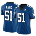 Custom #51 Royal IND Football Shirt Top