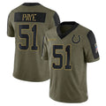 Custom #51 Olive IND Football Shirt Top