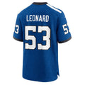 Custom #53 Royal IND Football Shirt Top