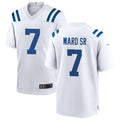 Custom #7 White IND Football Shirt Top
