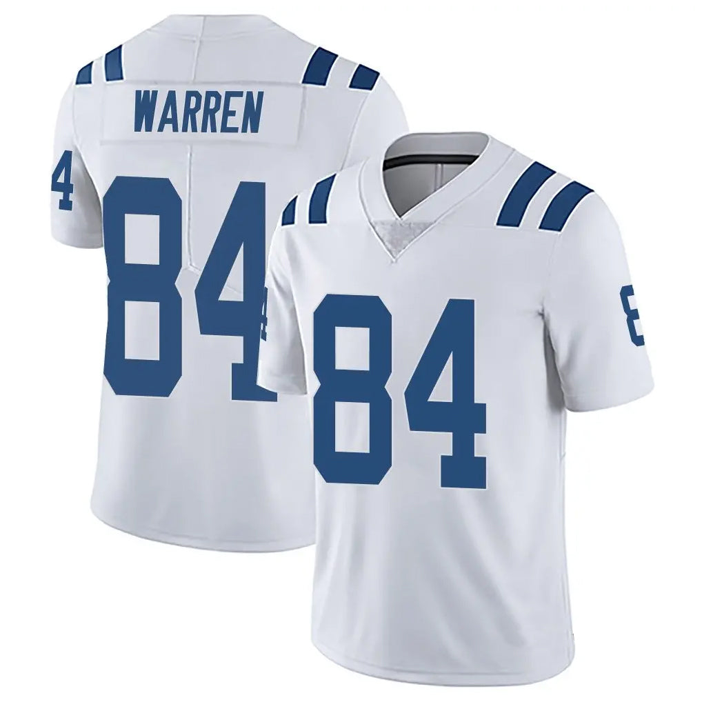 Custom #84 White IND Football Shirt Top