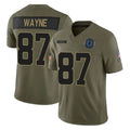 Custom #87 Olive IND Football Shirt Top