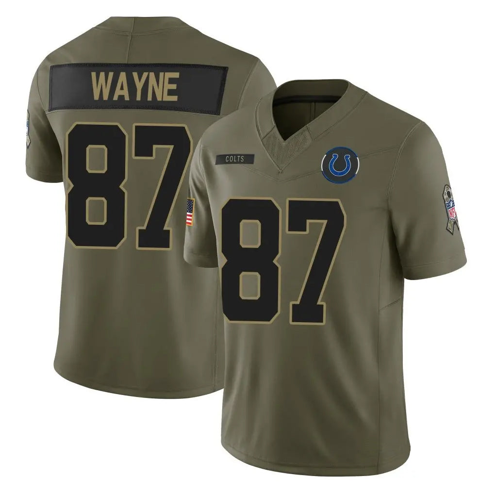 Custom #87 Olive IND Football Shirt Top