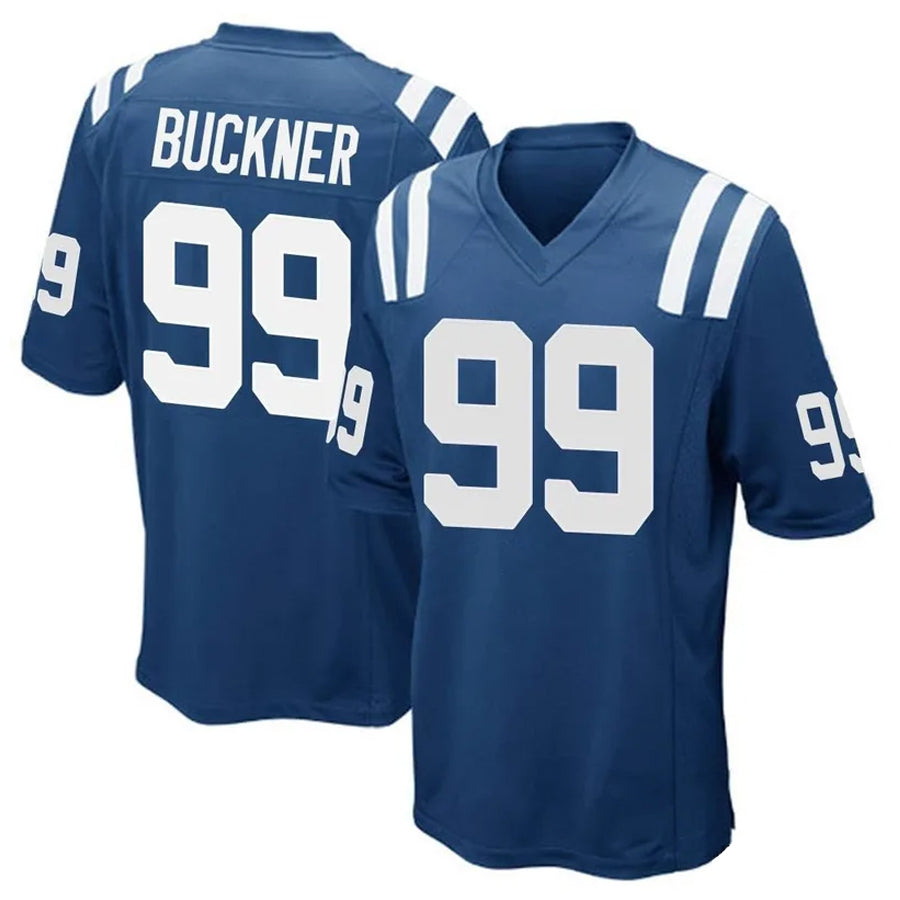 Custom #99 Blue IND Football Shirt Top