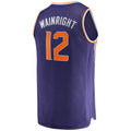 P.Suns #12 Ish Wainright Supporters Branded 2021-22 Fast Break Replica Jersey Icon Edition Purple Stitched American Basketball Jersey