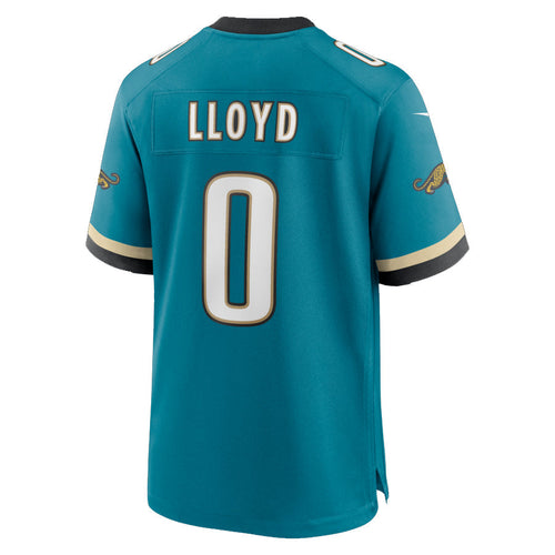 Custom #0 Teal Throwback JAX Football Shirt Top