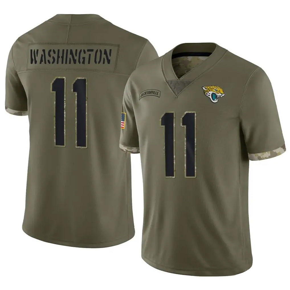 Custom #11 Olive JAX Football Shirt Top