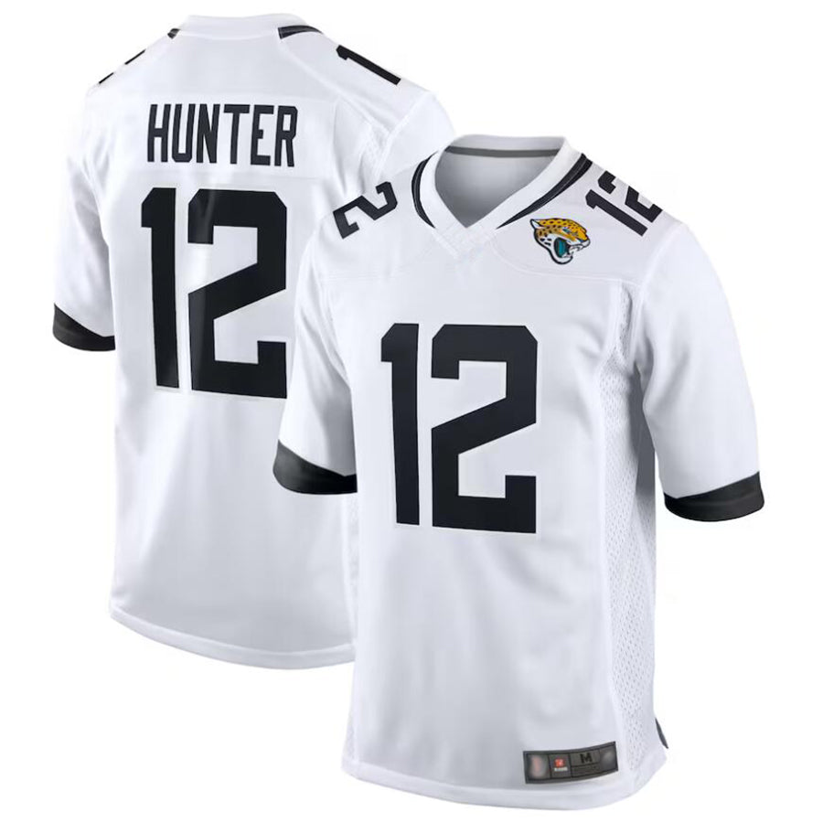 Custom #12 White JAX Football Shirt Top