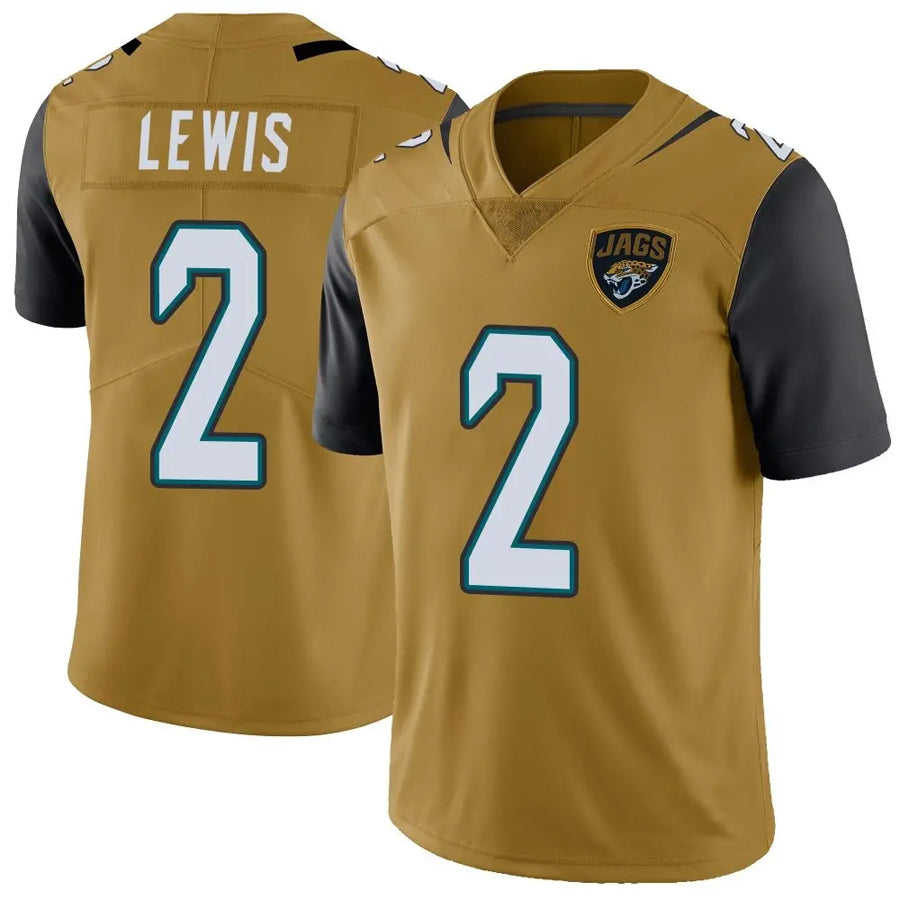 Custom #2 Gold JAX Football Shirt Top
