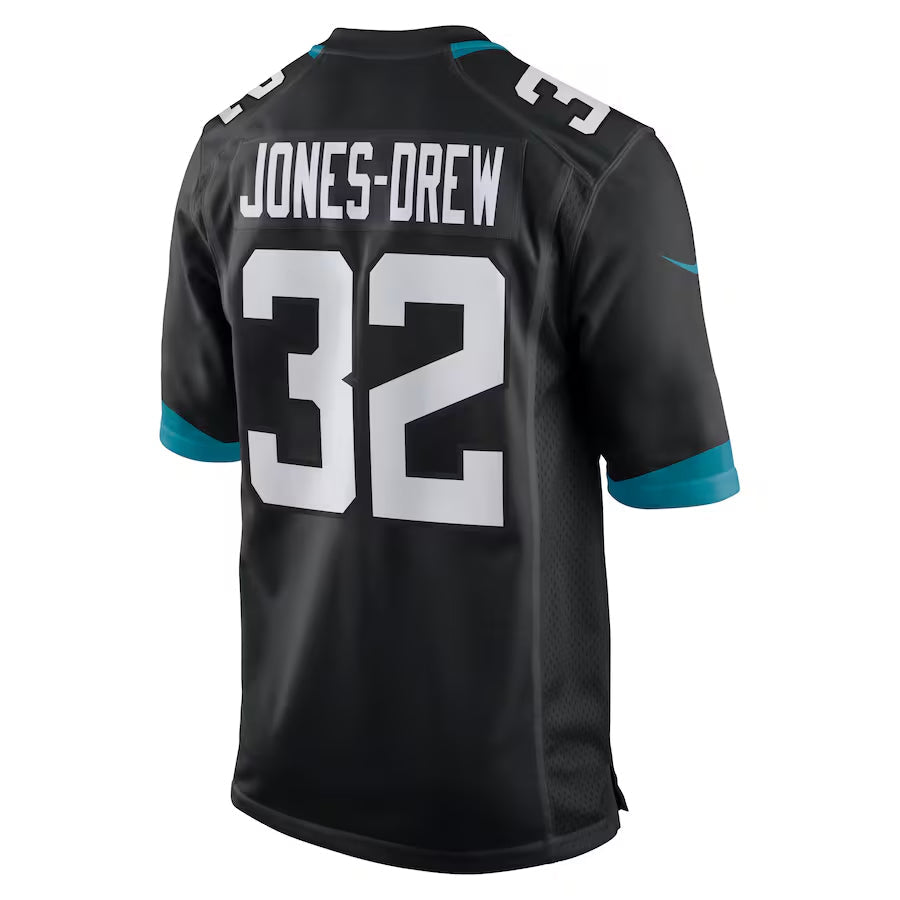 Custom #32 Black JAX Football Shirt Top