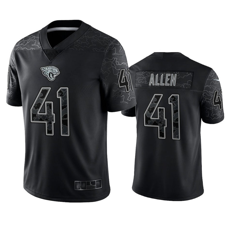 Custom #41 Black JAX Football Shirt Top