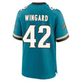 Custom #42 Teal Throwback JAX Football Shirt Top