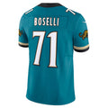 Custom #71 Teal Throwback JAX Football Shirt Top