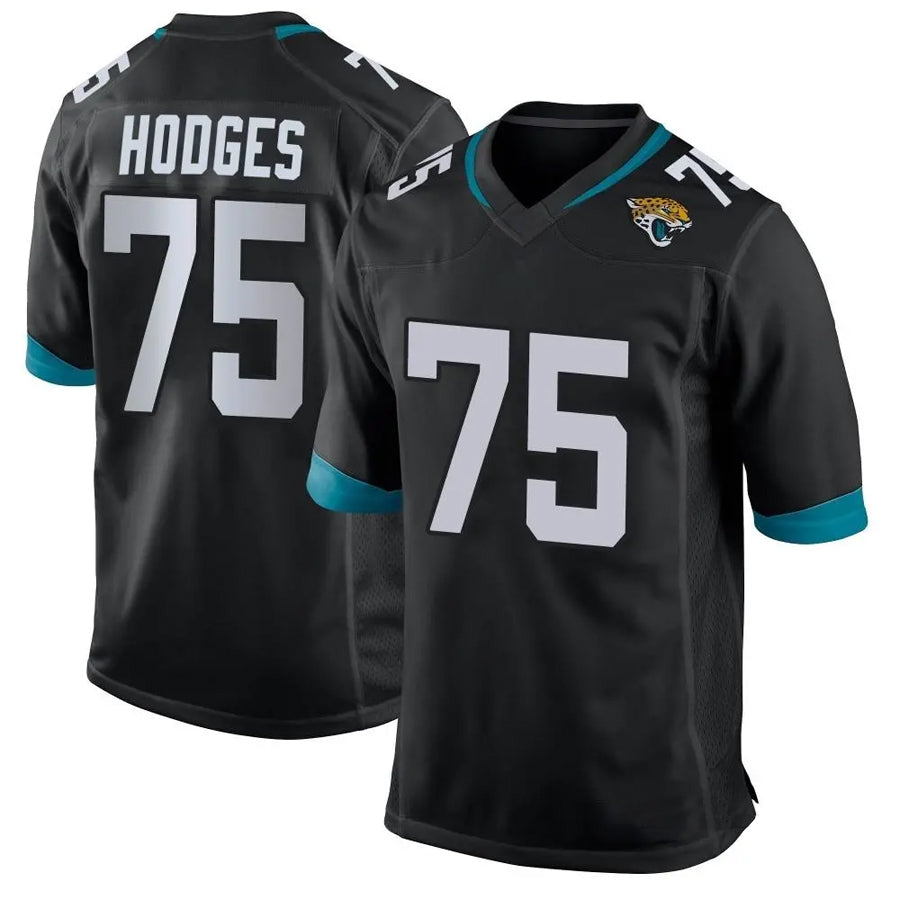 Custom #75 Black JAX Football Shirt Top