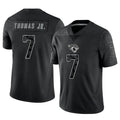 Custom #7 Black JAX Football Shirt Top