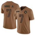 Custom #7 Brown JAX Football Shirt Top