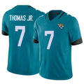 Custom #7 Teal JAX Football Shirt Top