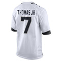 Custom #7 White JAX Football Shirt Top