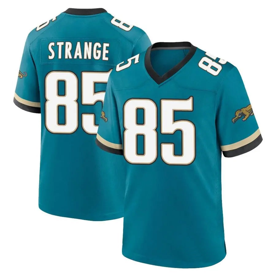 Custom #85 Teal Throwback JAX Football Shirt Top