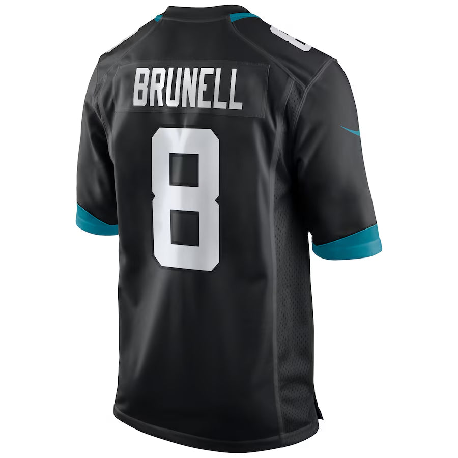 Custom #8 Black JAX Football Shirt Top
