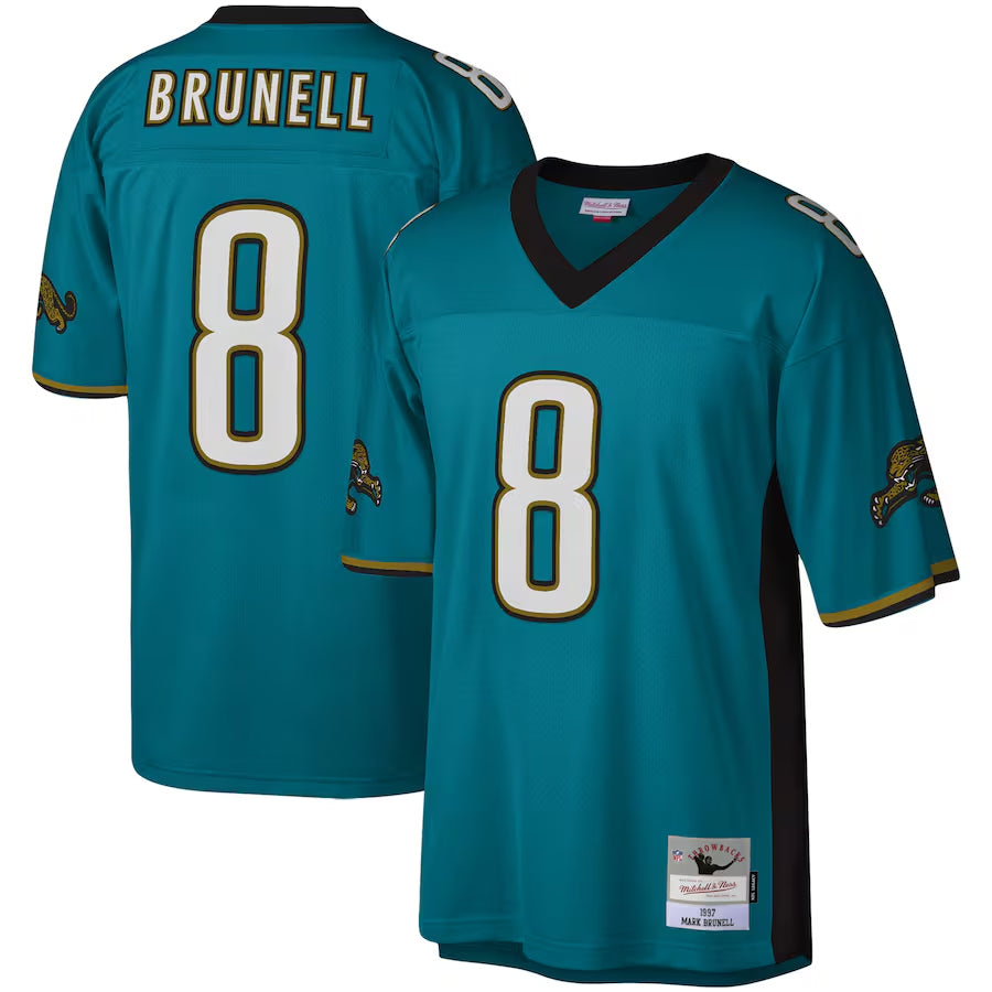 Custom #8 Teal JAX Football Shirt Top